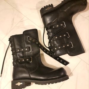 Harley Davidson, Riding Boots, black, size 11 womens